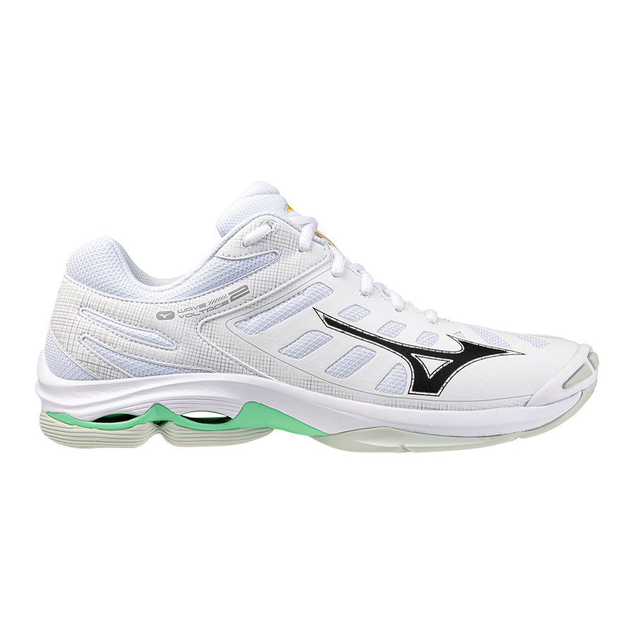 Mizuno WAVE VOLTAGE 2 White/Black/Frozen Emerald